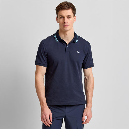 Joey Tipping Jacquard Rib Polo JL Navy