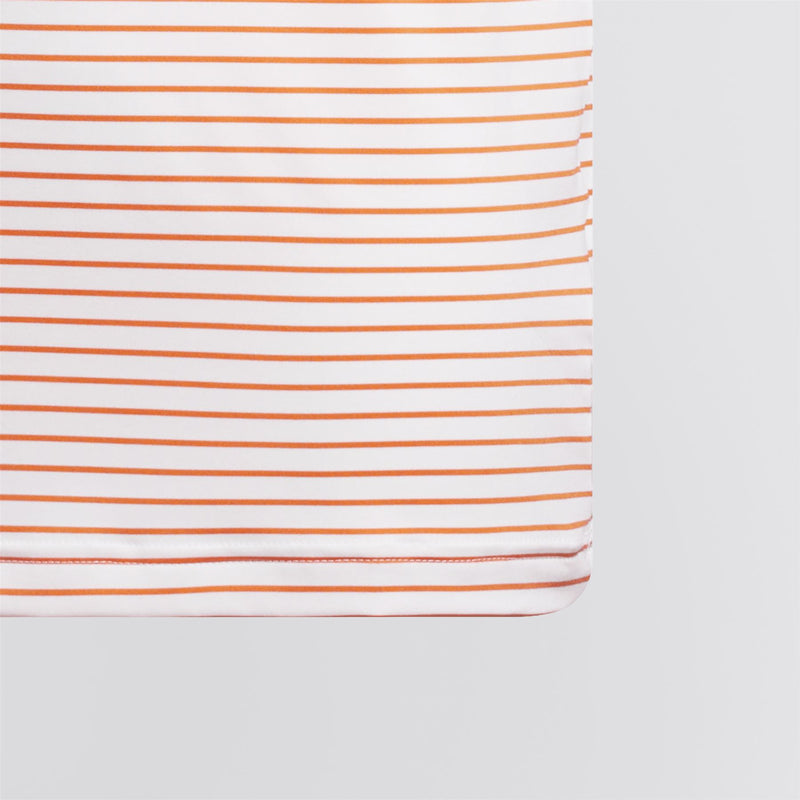 Boys Climacool Striped Polo Dusky Orange