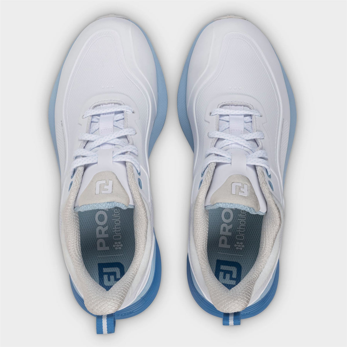 Pro Spikeless Wide Golf Shoes White/Blue