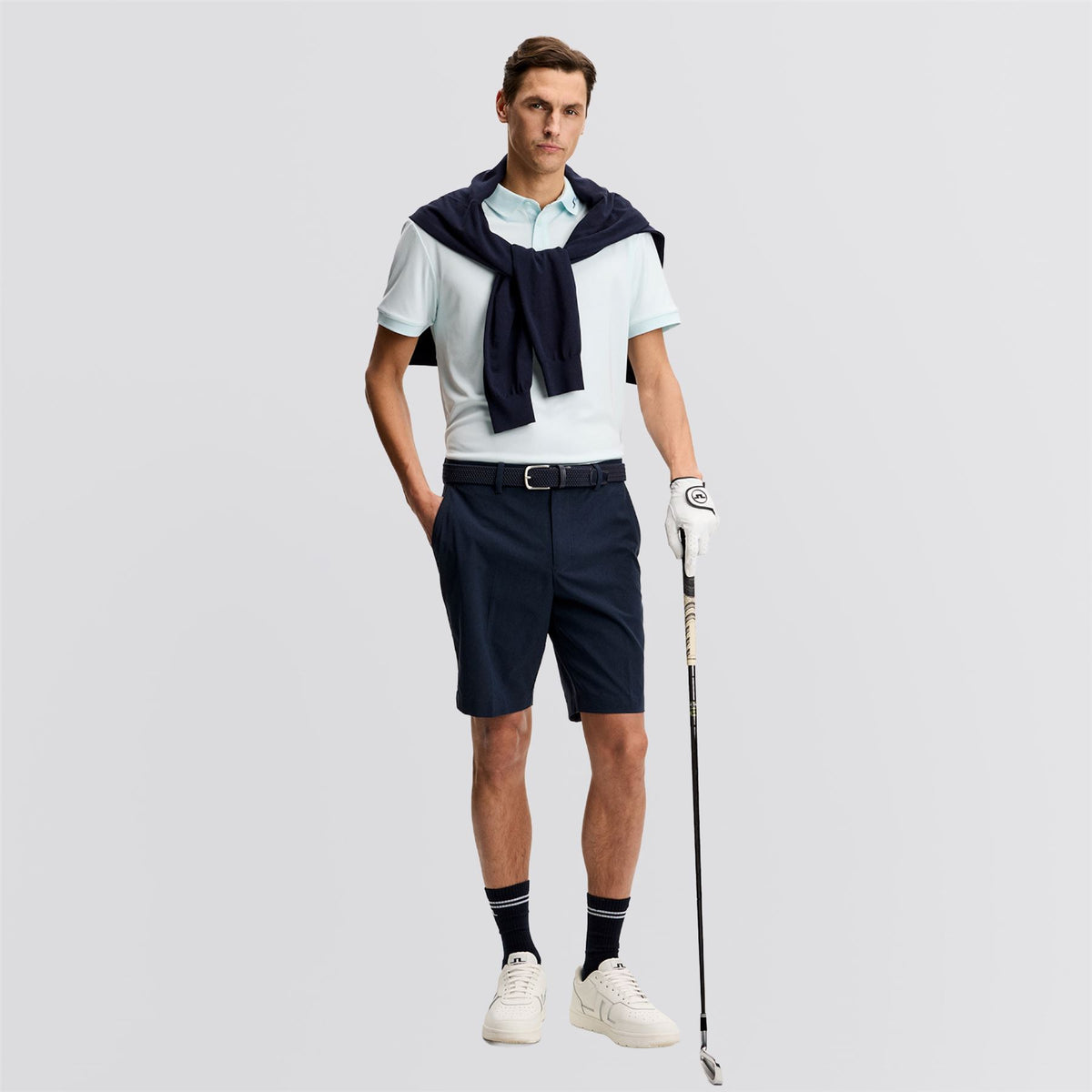 KV TX Jersey Print Polo Paradise Skylight