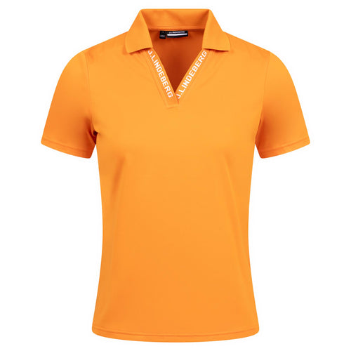 Womens Lorde Soft TX Jersey Polo Persimmon Orange - AW24