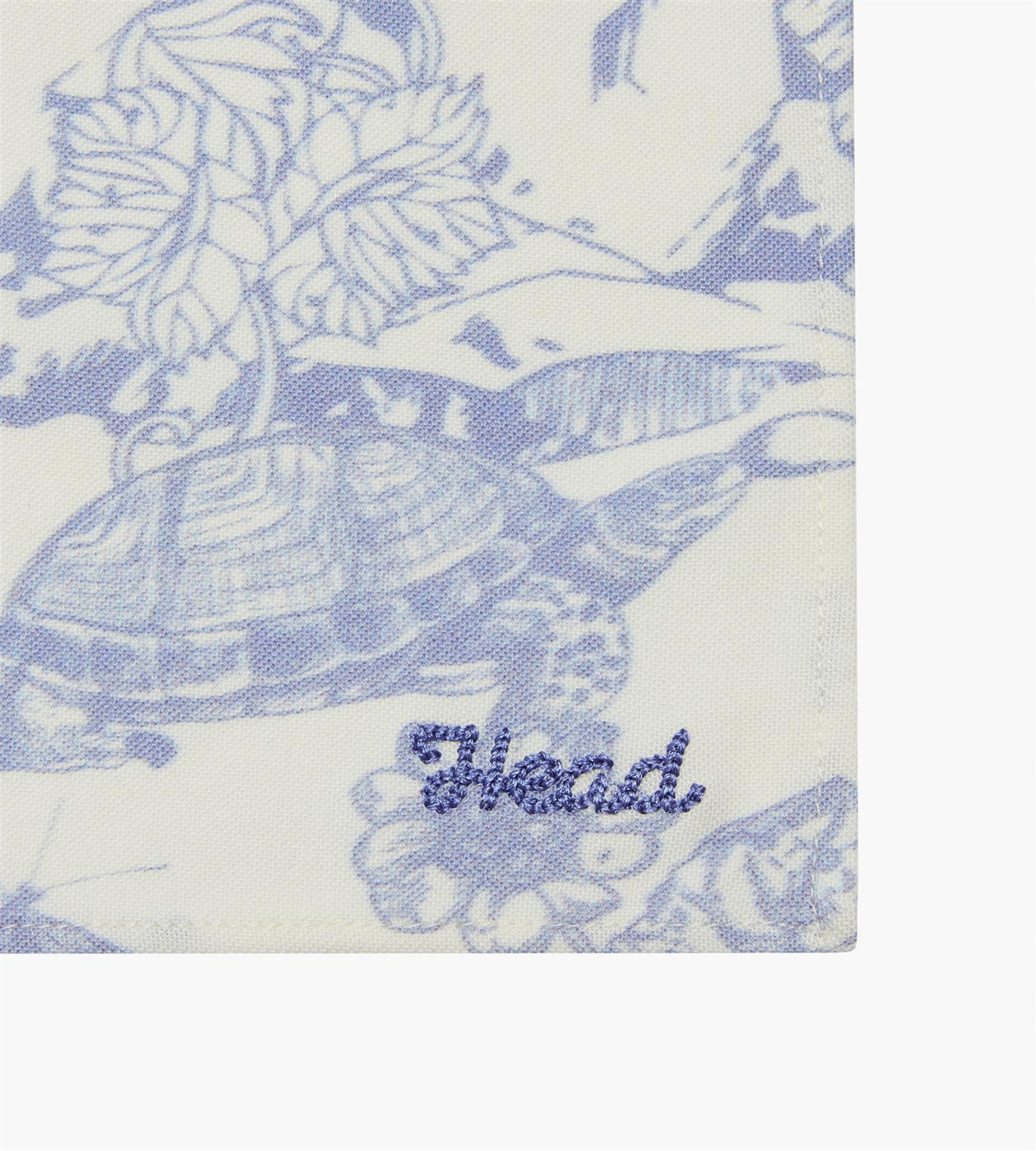 Printed Bandana Cream/Blue/Forest