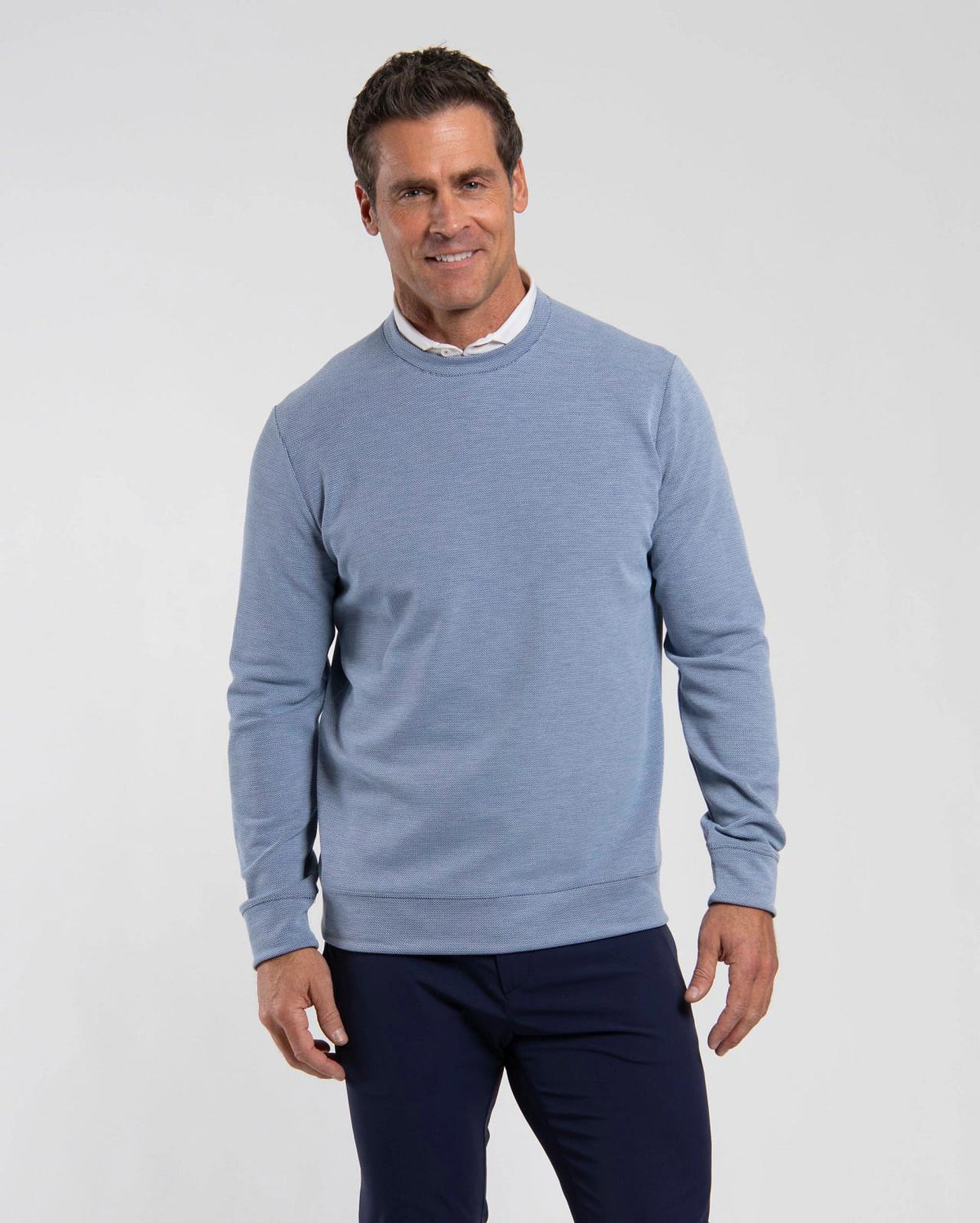 Essentials Crew Neck Vapor Blue/Atlanta Blue
