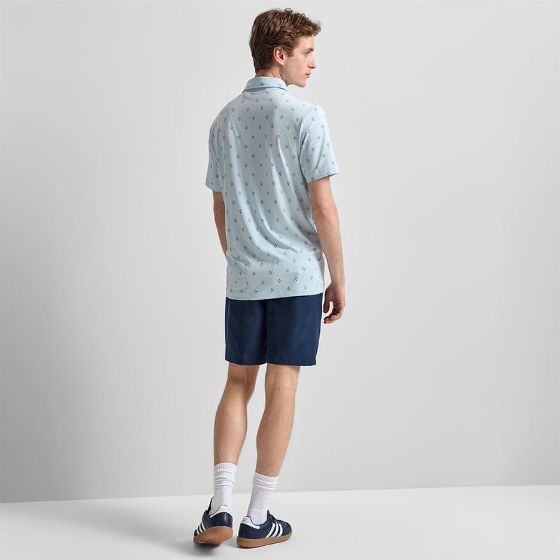 Ultimate365 Essence Print Climacool Polo Crystal Sky