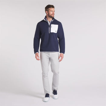 Fleece Quarter Zip Mid Deep Navy/White Glow
