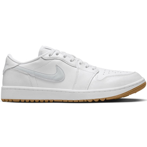 Chaussures de golf Air Jordan 1 Low Blanc/Marron - SS24
