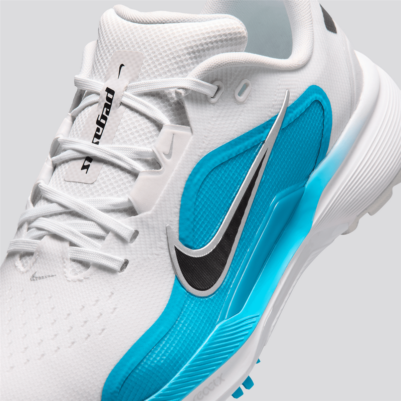 Pegasus 1 Spiked Golf Shoes White/Black/Light Current Blue