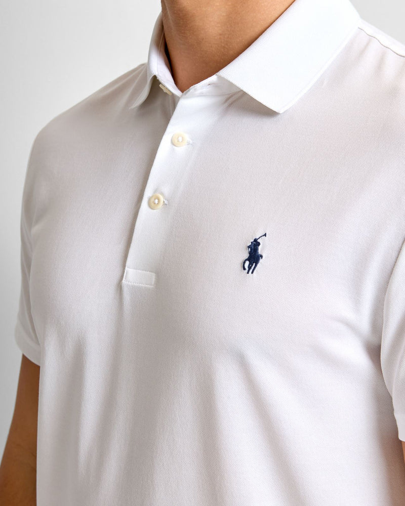 RLX Tailored Fit Tour Pique Polo Ceramic White