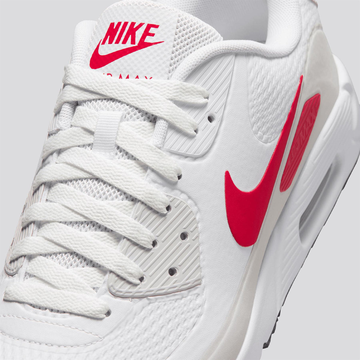 Air Max 90 Spikeless Golf Shoes White/Fire Red/Photon Dust/Midnight Navy