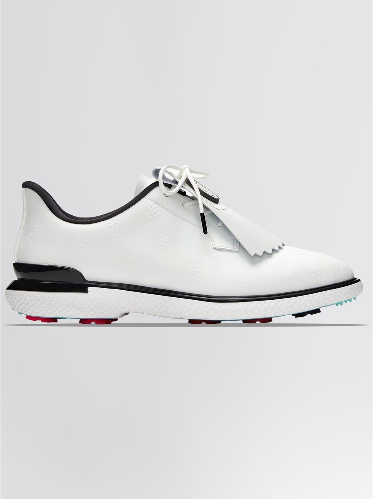 GALLIVAN2R TPU Heart G's Kiltie Golf Shoes Snow/Onyx