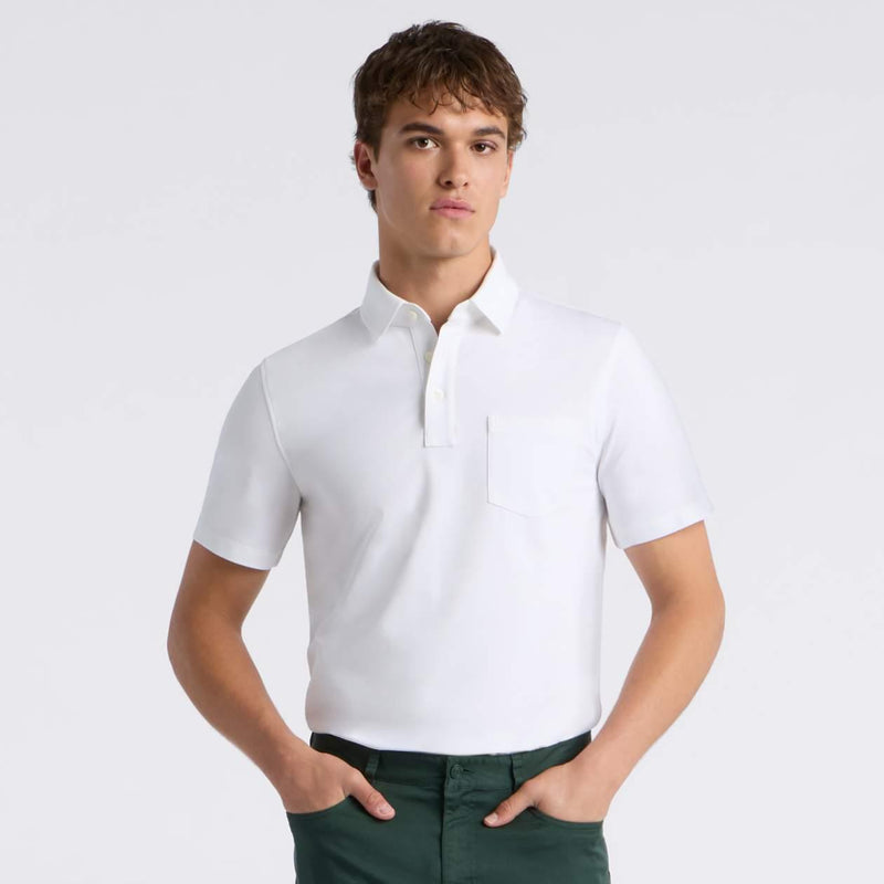 Pocket Pique Polo Snow