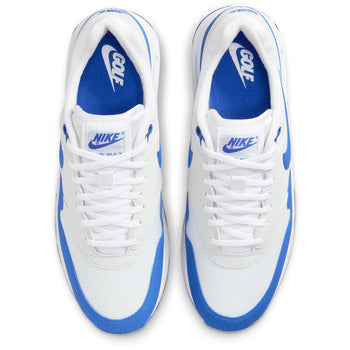 nike air max golf shoes blue and white