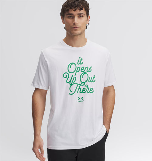 Golf Open Up T-Shirt White/Team Green