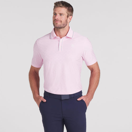 x AP Tipped Jacquard Polo Pale Pink