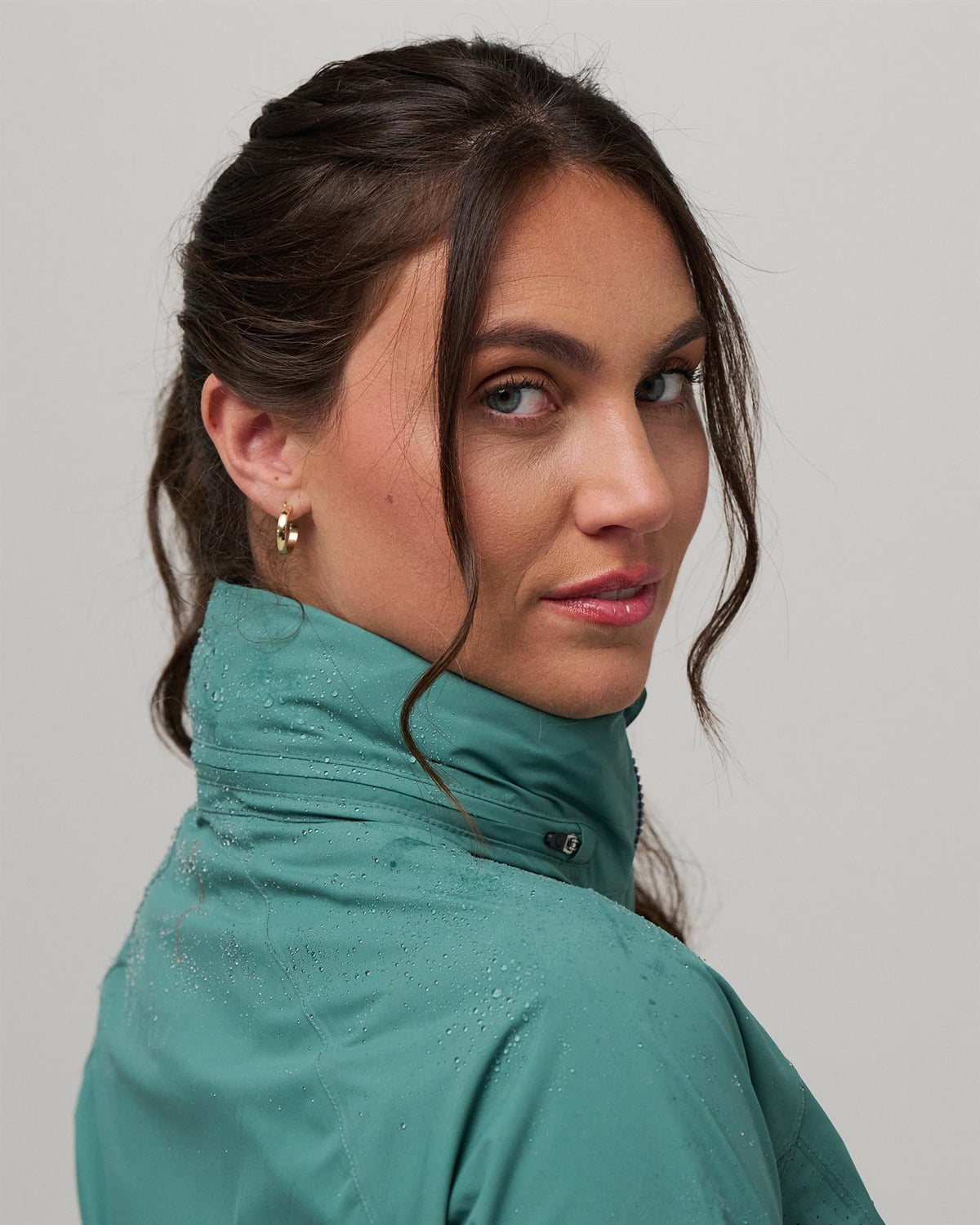 Olivia Waterproof Hooded Jacket Agave