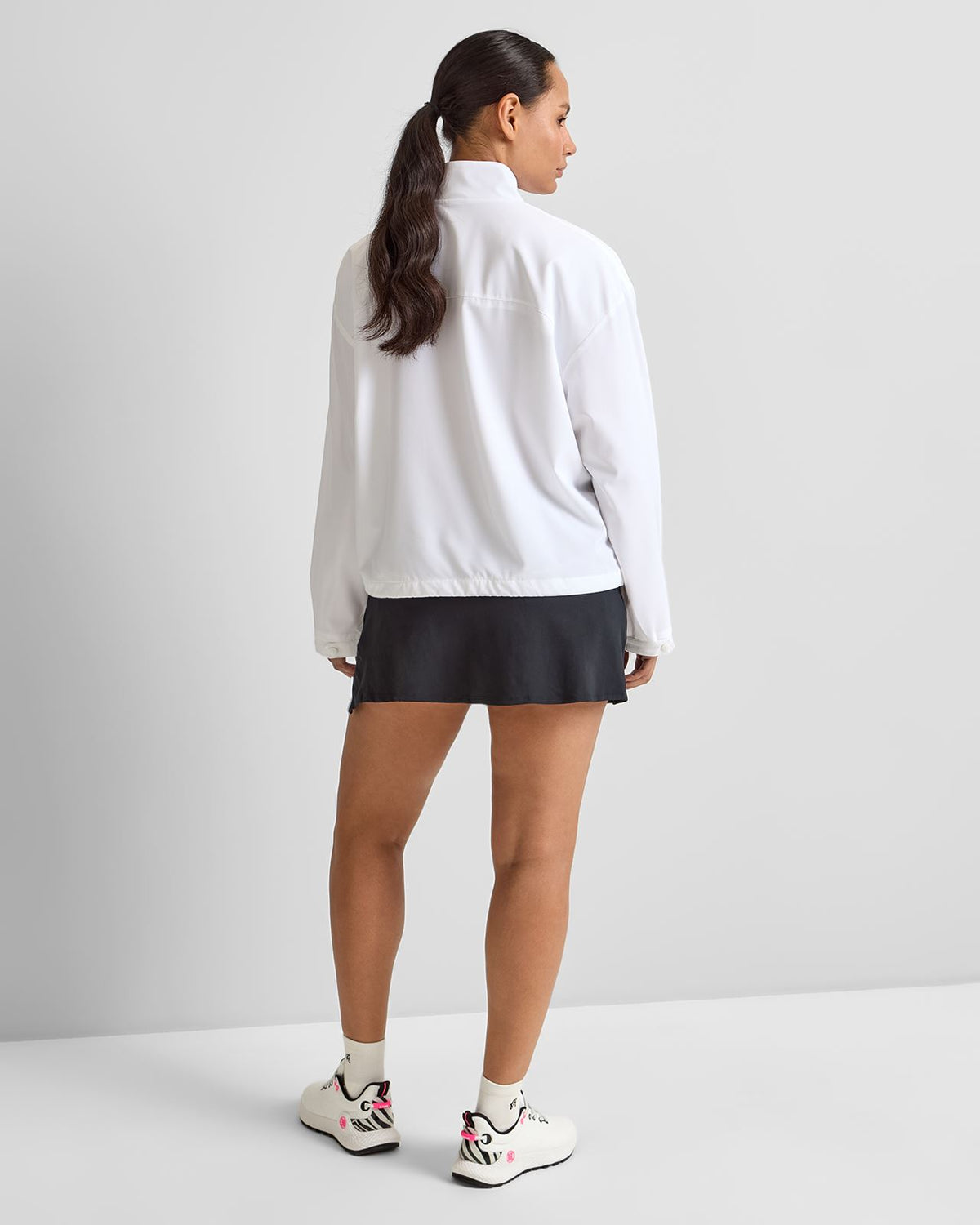 Crosscourt Windbreaker Jacket White