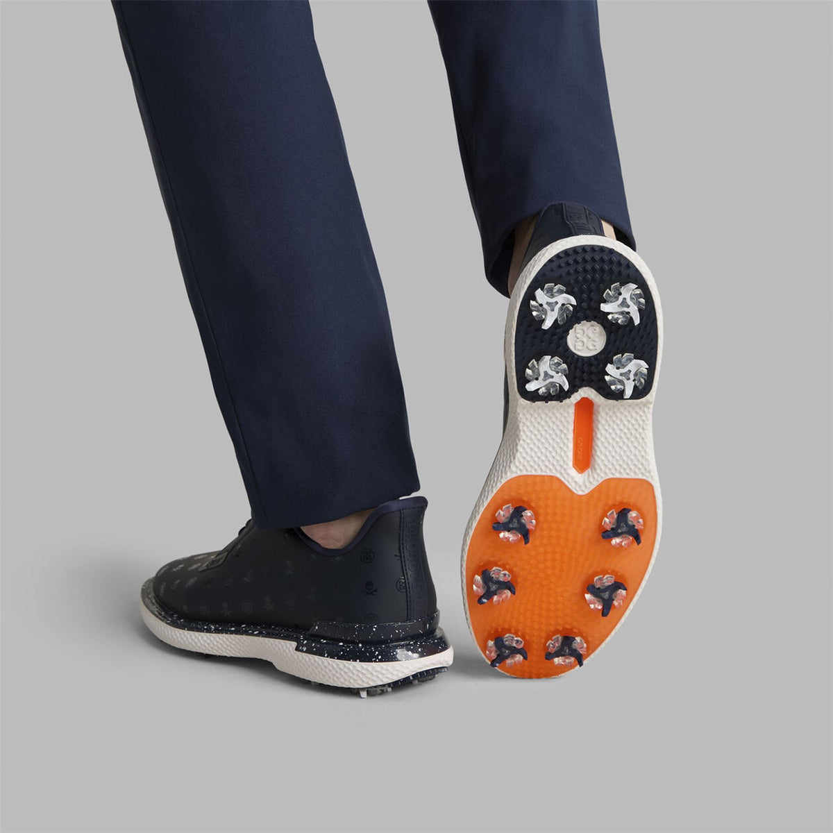 Gallivan2R G/LOCK Printed Skull & Tees Speckled Spiked Golf Shoe Twilight