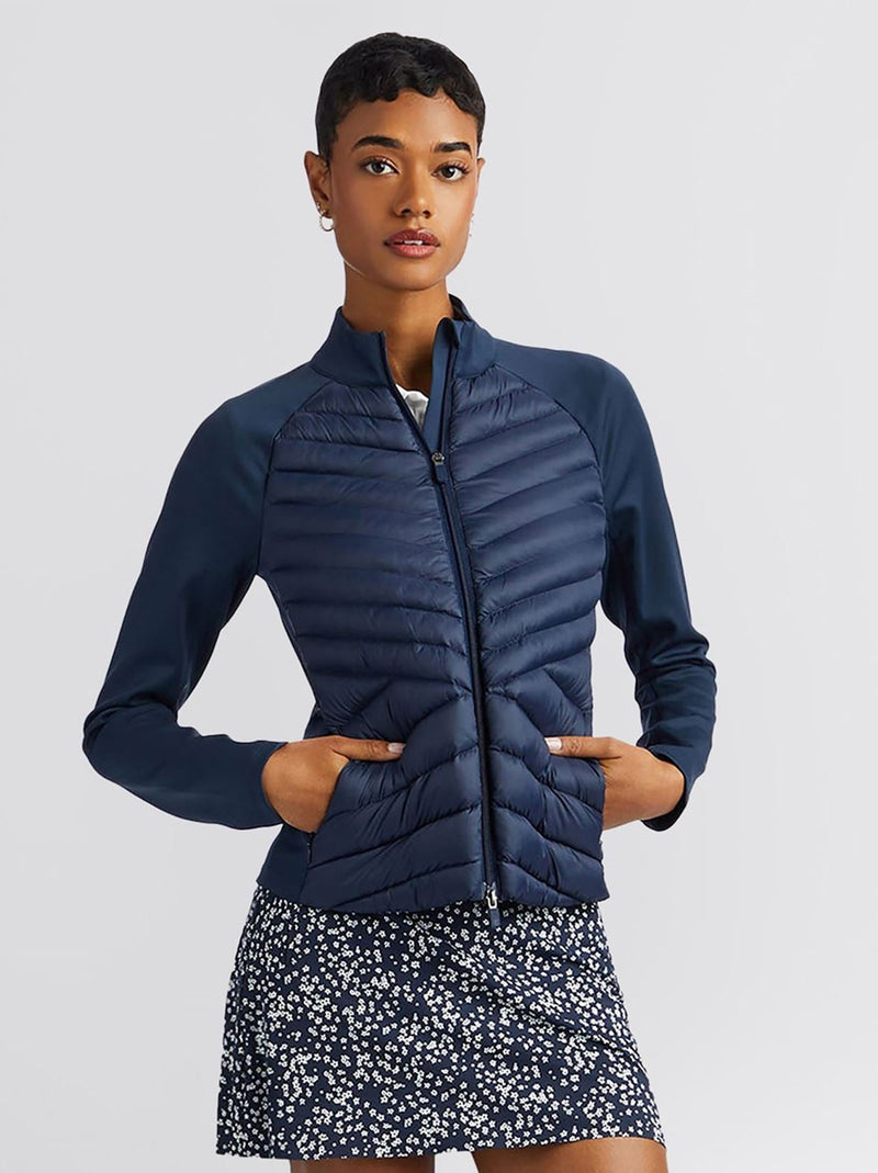 Quilted Nylon Interlock Hybrid Jacket