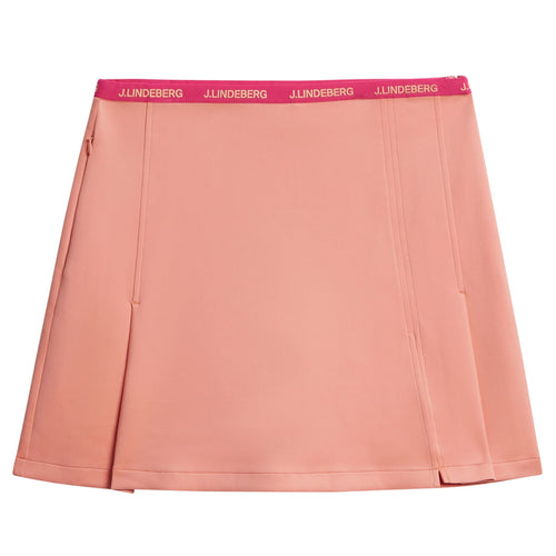 Womens Keisha Lux Bonded Skirt Burnt Coral Pink - SS24