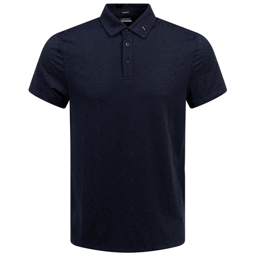 Bison Regular Jacquard Polo JL Navy - AW24