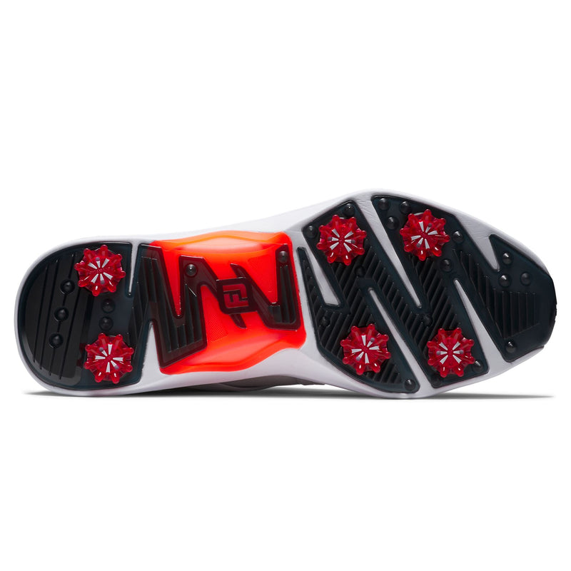 Hyperflex Spiked Golf Shoes White/Black/Red