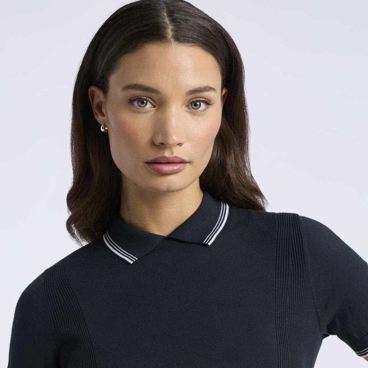 Elevated Short Sleeve Sweater Polo Onyx