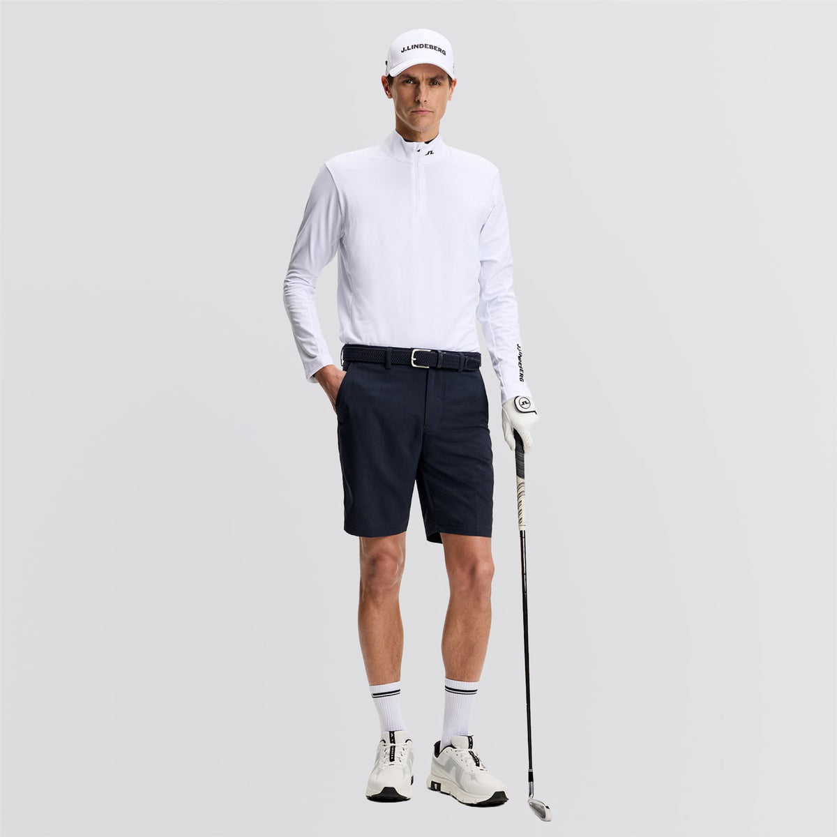 Mitch Light Poly Stretch Short JL Navy