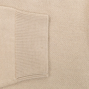 Bart Quarter Zip Sweater Light Beige