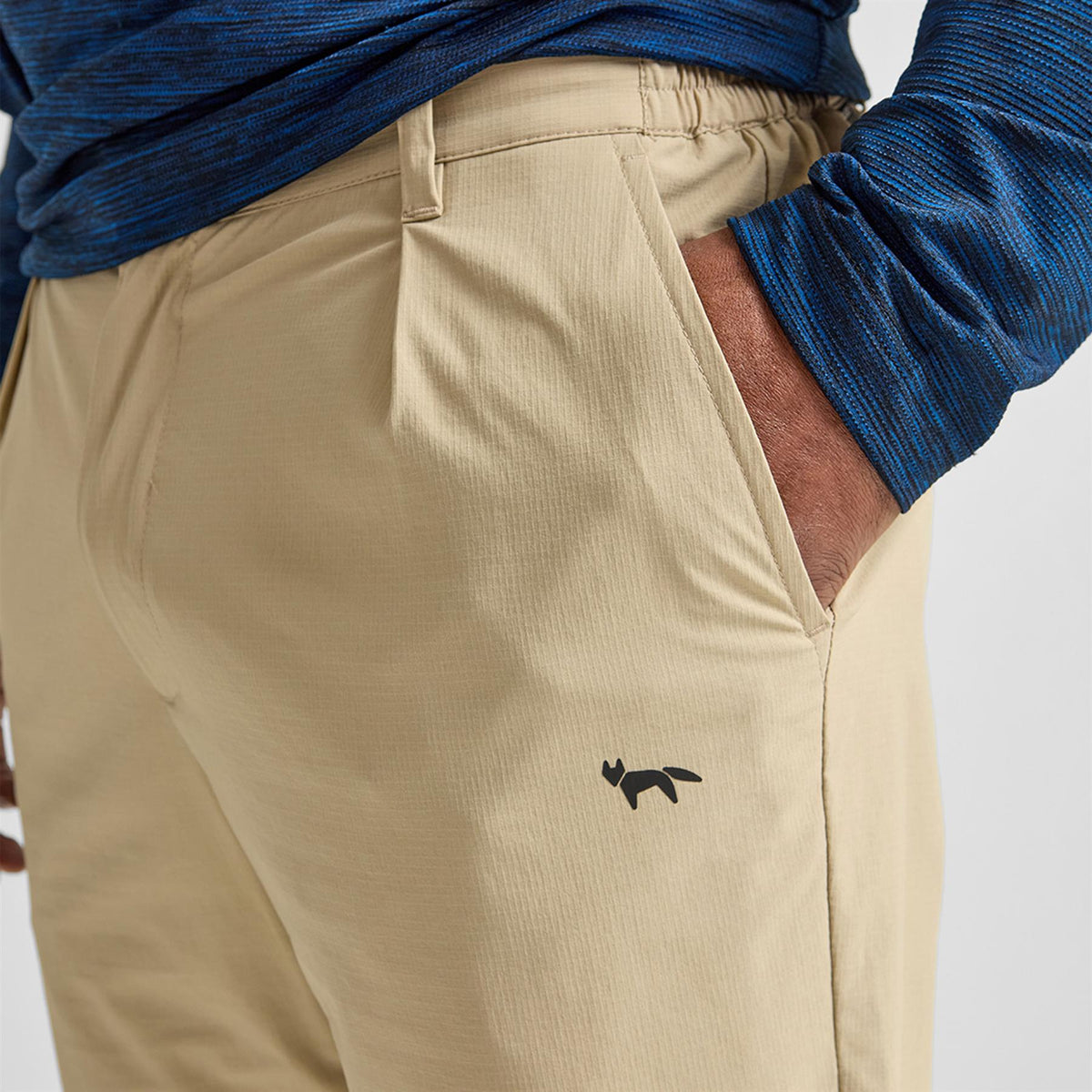 Stretch Golf Trousers Beige