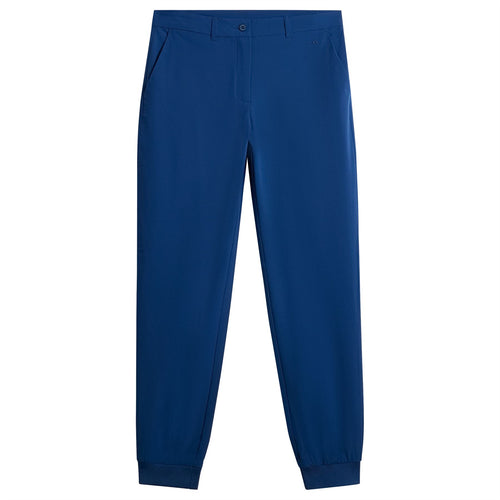 Womens Elena Double Weave Stretch Jogger Trousers Estate Blue - SS24