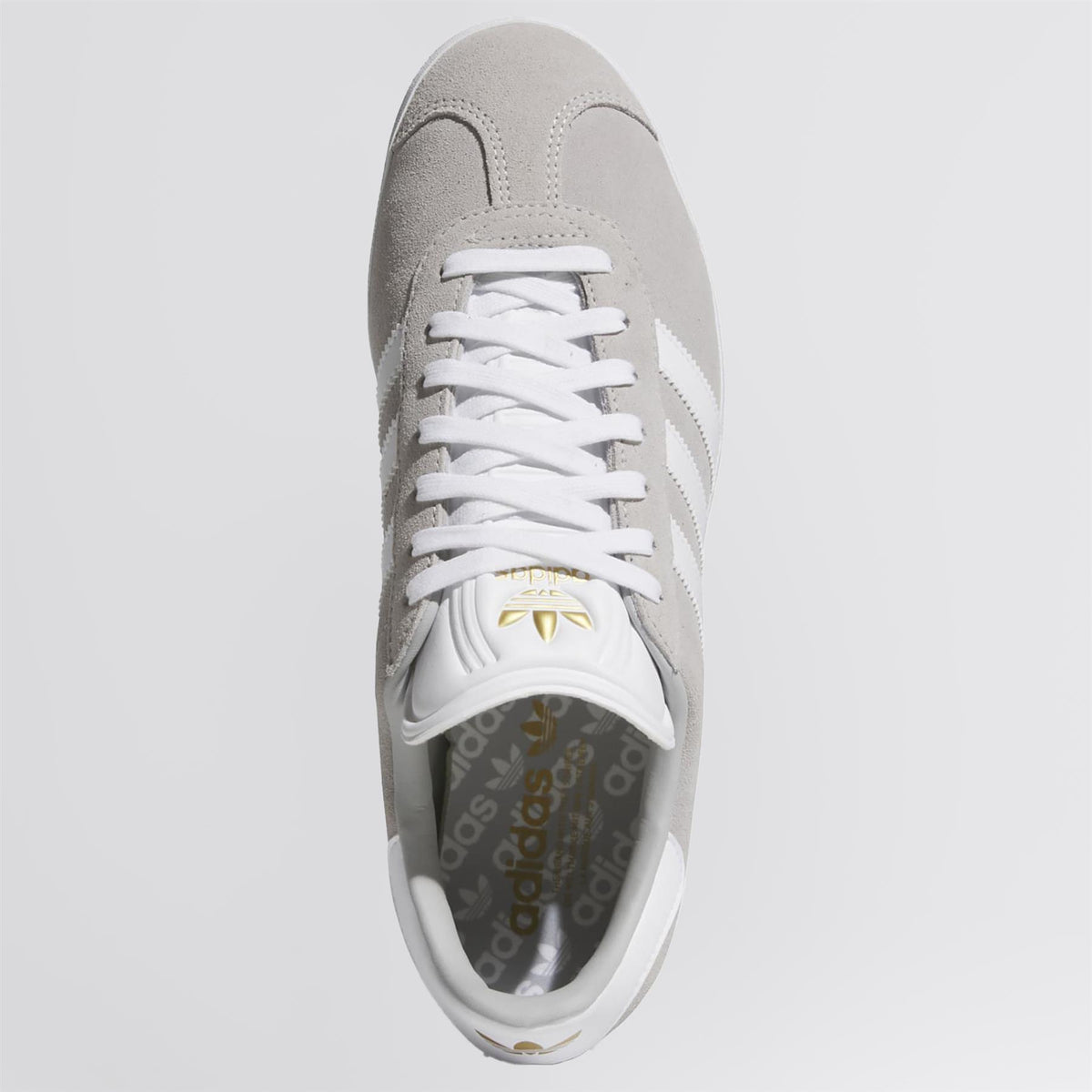 adidas Golf Originals Gazelle Spikeless Golf Shoes Grey/White/Gold