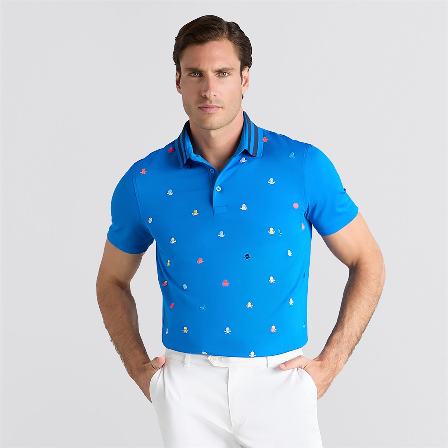 Embroidered Tech Jersey Polo Lisbon