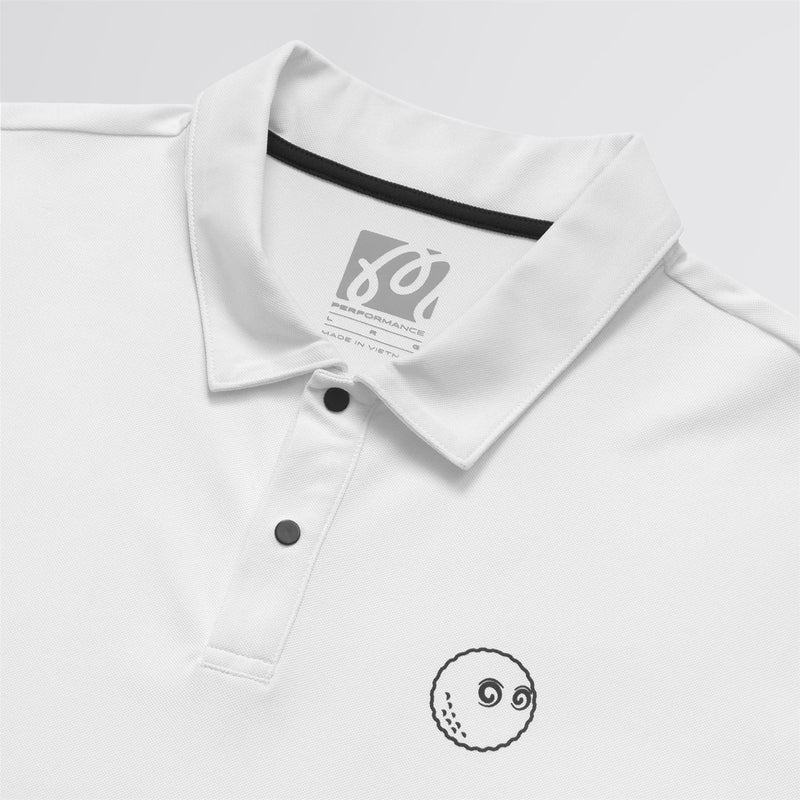 Performance Pique Polo White