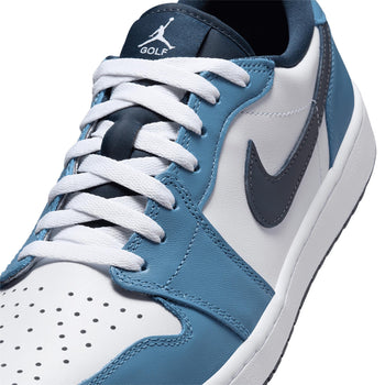 Nike Air Jordan 1 Low Golf Shoes White/Armory Navy/Aegean Storm