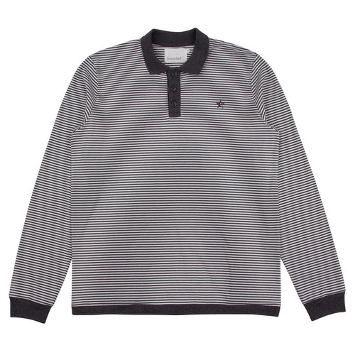 Play Well LS Polo Charcoal/Off White - 2024