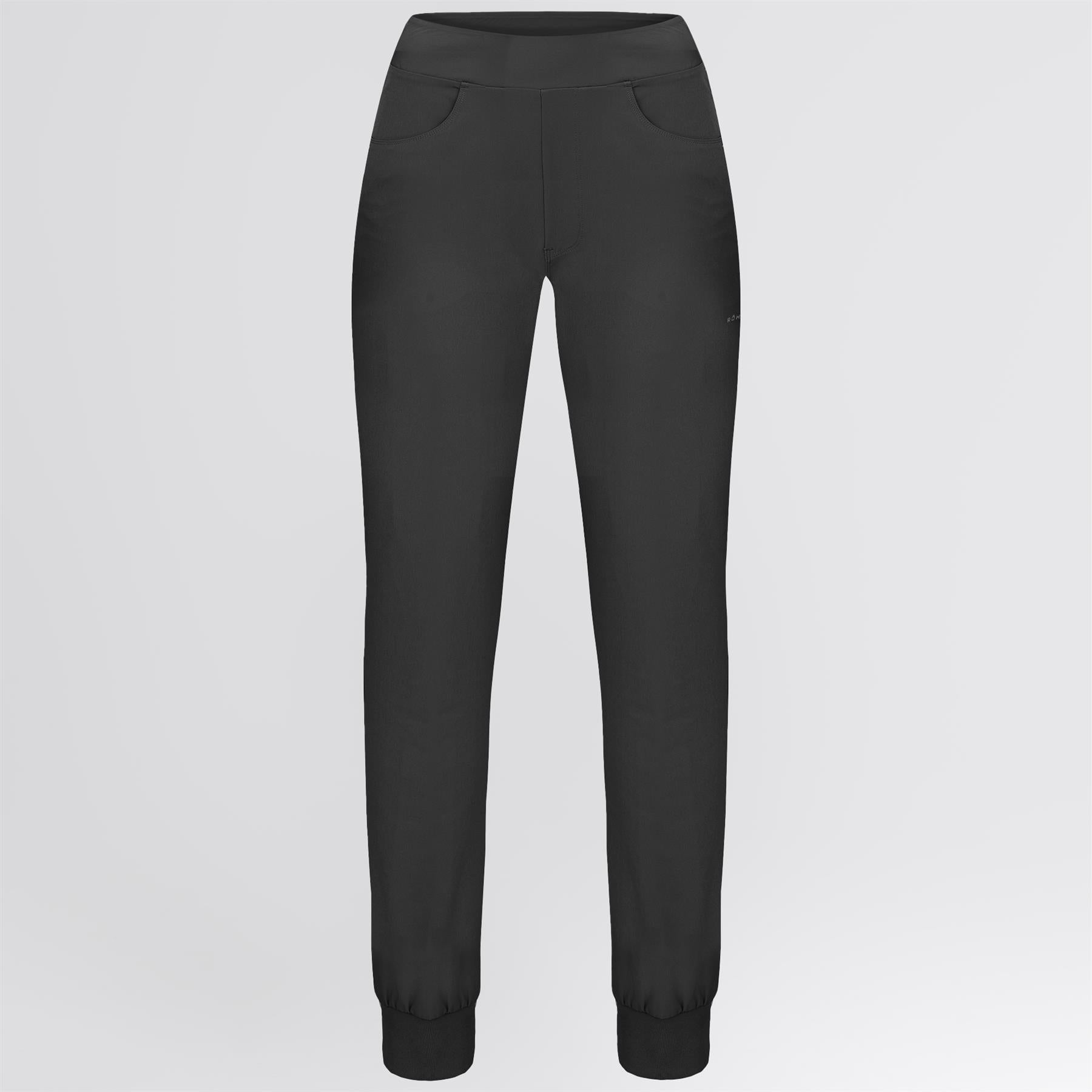 Twill Stretch Pull on Pants Black