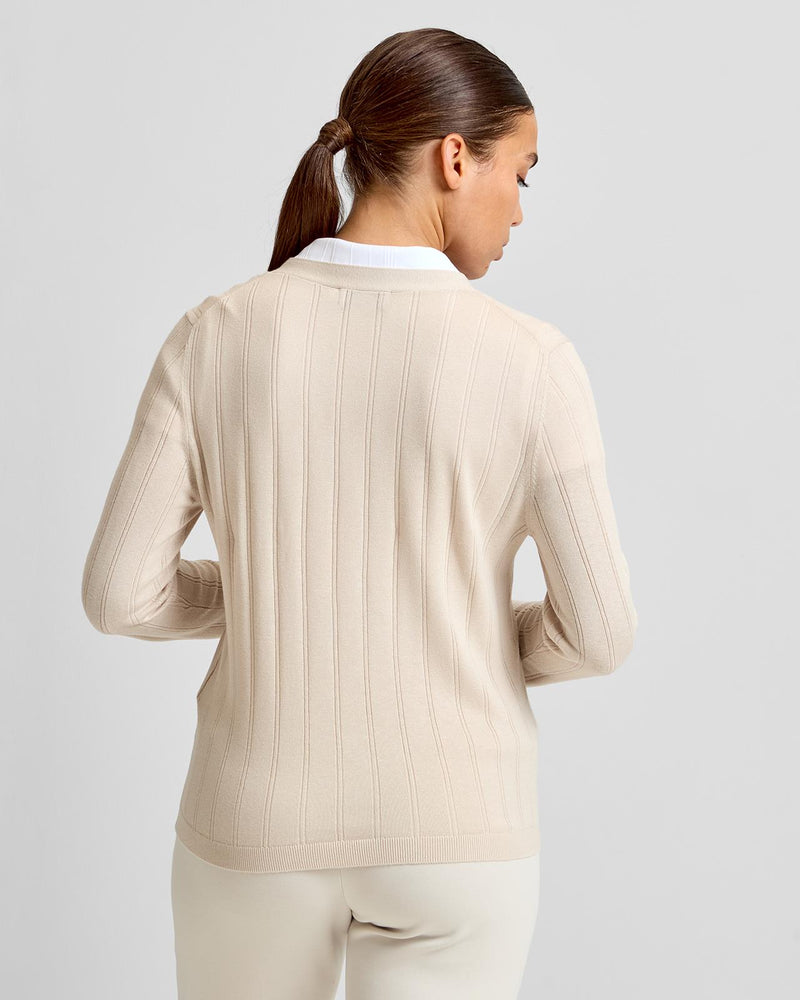 Vanja Wide Knit Rib Cardigan