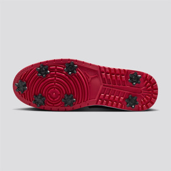 Jordan Golf Air Jordan 1 Low Spiked Golf Shoes Black/Varsity Red
