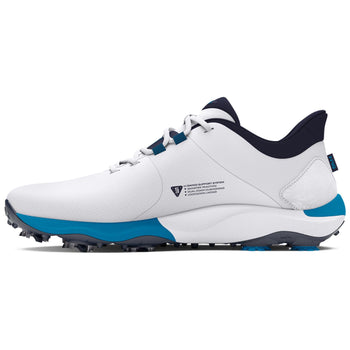 Drive Pro Wide Spiked Golf Shoes White/Navy