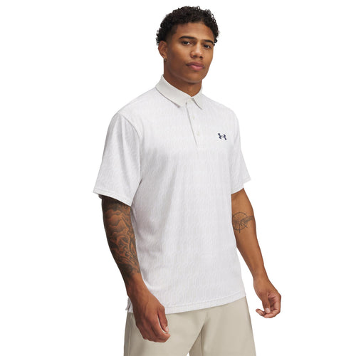 Playoff 3.0 Printed Polo White/Clay/Grey