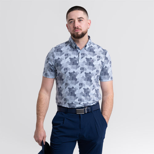 Go-To Printed Polo Wonder Blue/Navy