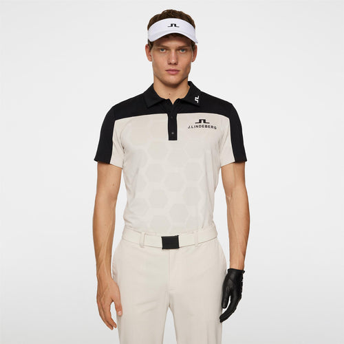 Anders Tour Mesh Slim Fit Polo Black