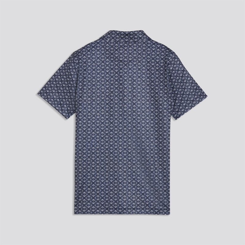 Boys Mattr Scallop Polo Shirt Deep Navy/White Gloe