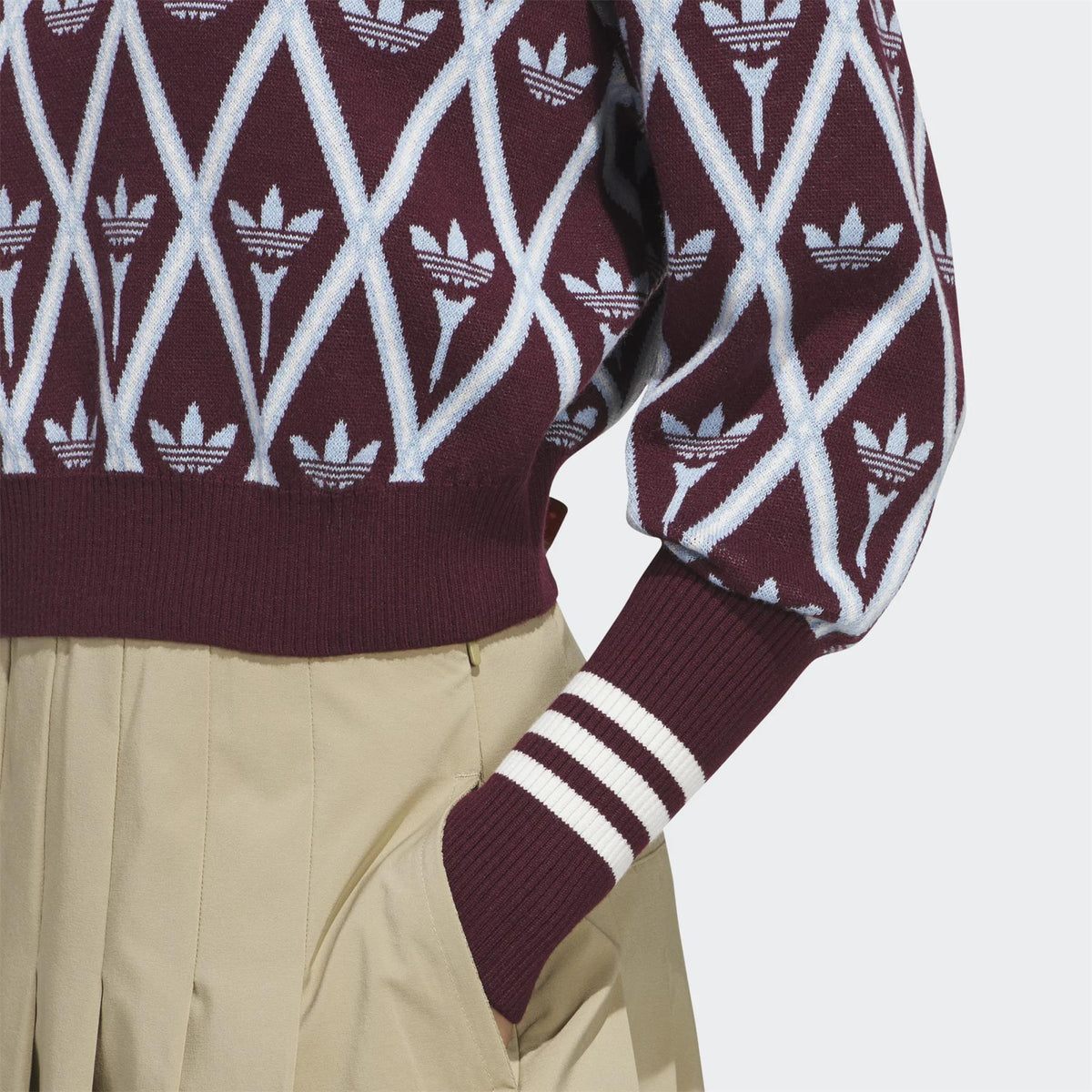 Originals Trefoil Turtleneck Maroon