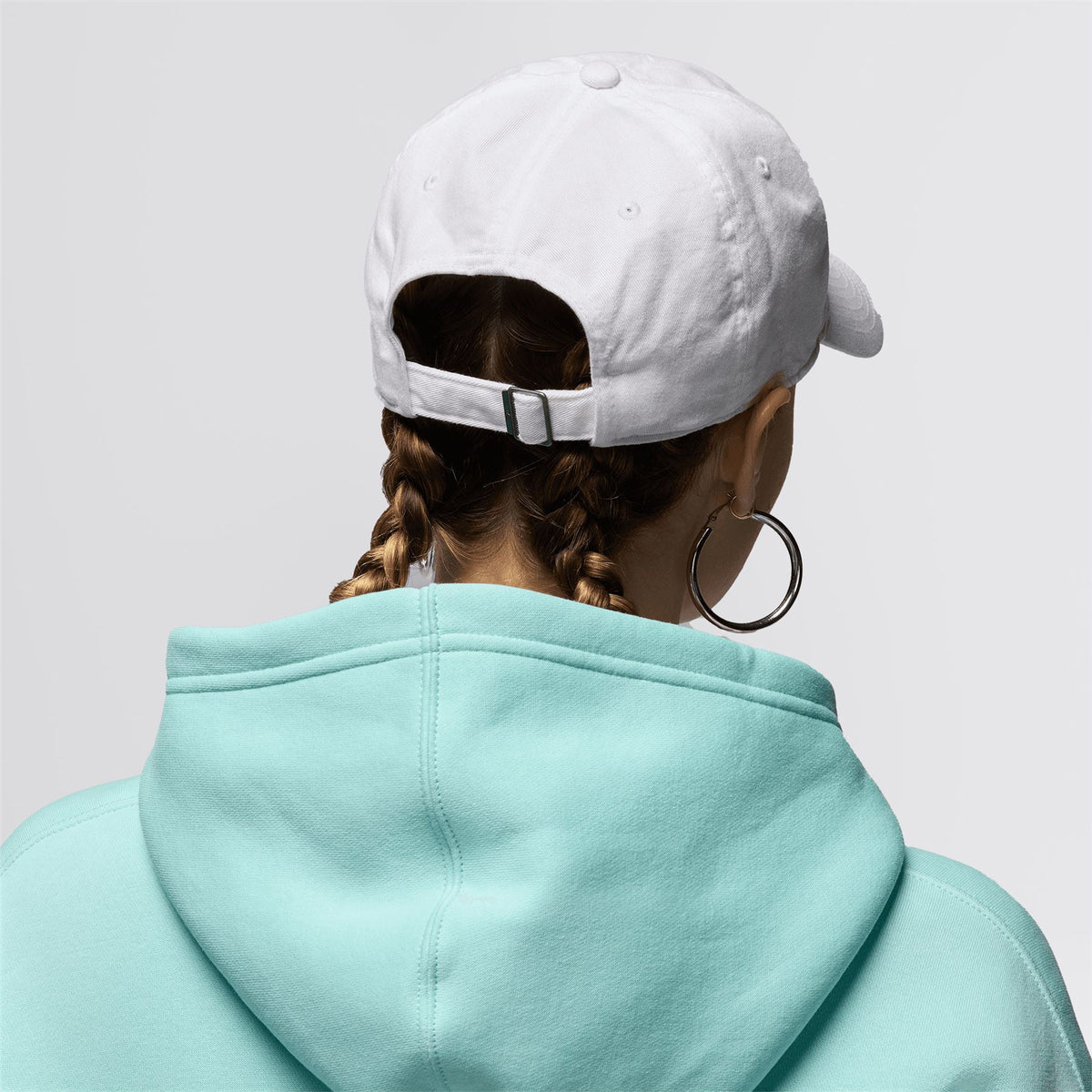 Jordan Club Unstructured Curved-Bill Hat White/Black