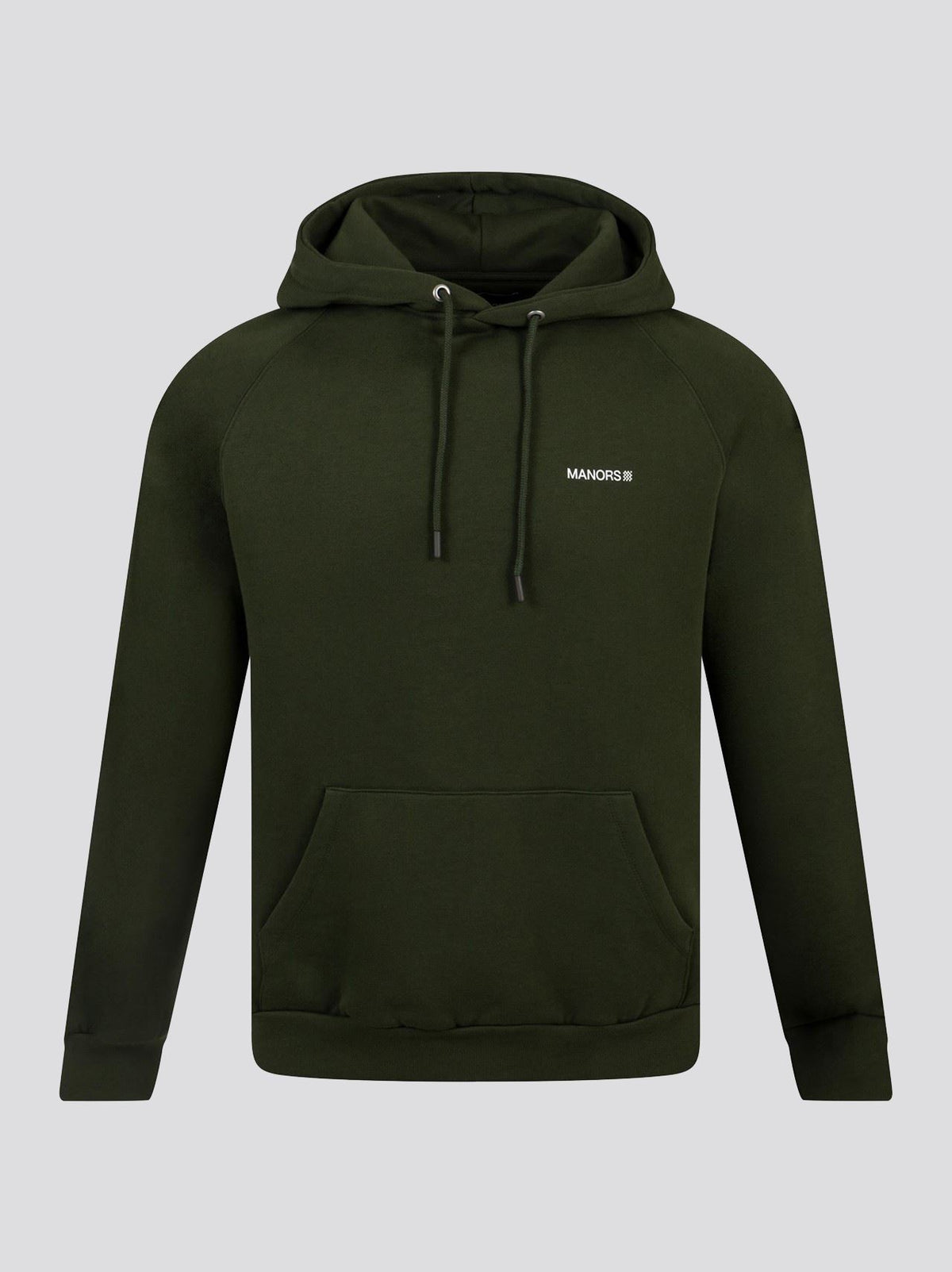 Organic Knitted Cotton Logo Hoodie Green