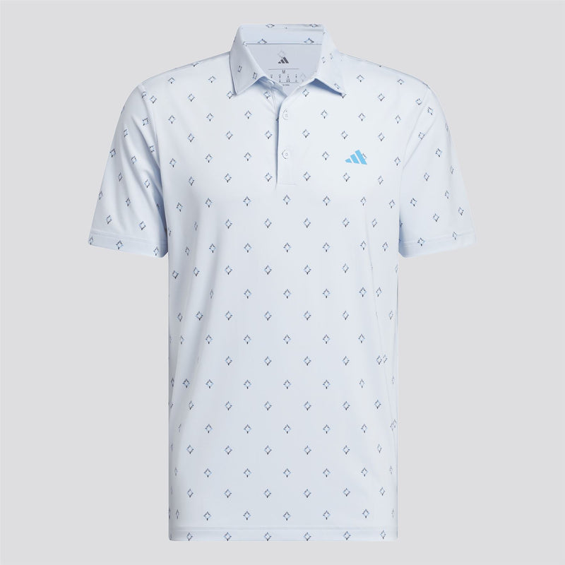 Ultimate365 Essence Print Climacool Polo Crystal Sky