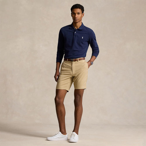 Polo Golf LS Tailored Fit Performance Polo Refined Navy