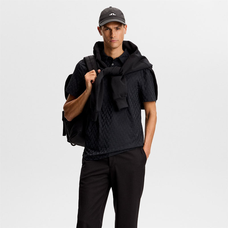 Kofe Jacquard Polo Black