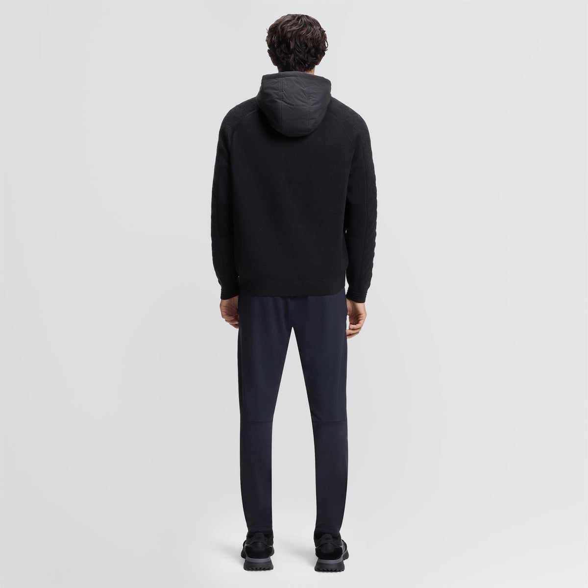 Mirror Hybrid Hooded Jacket Dark Blue